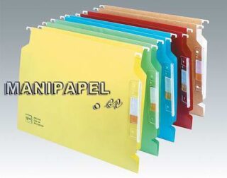 CARPETA COLGANTE VISIÓN LATERAL, EN COLOR AMARILLO (50 unidades)