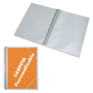 CARPETA ESPIRAL DE 30 FUNDAS PERSONALIZABLE