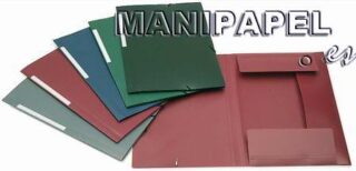 CARPETAS FOLIO CON SOLAPAS Y GOMAS EN POLIPROPILENO (10 unidades)