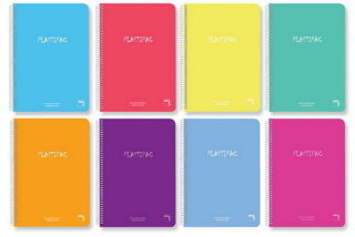 CUADERNO PLASTIPAC TAPA DE POLIPROPILENO TRANSLÚCIDO