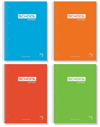 CUADERNO SCHOOL EXTRA MICROPERFORADO TAPA DE CARTONCILLO