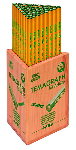 LÁPIZ TEMAGRAPH TRIANGULAR PACK ESCOLAR (48 unidades)
