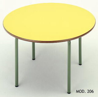MESA CIRCULAR INFANTIL MADERA - METAL 90 cm