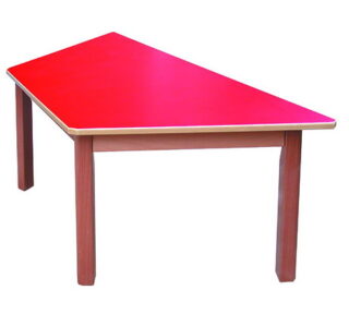 MESA TRAPECIO GUARDERÍA MADERA 120x60 cm