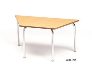 MESA TRAPECIO INFANTIL MADERA - METAL 110x55 cm