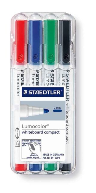ROTULADORES LUMOCOLOR DE PIZARRA 341 PUNTA REDONDA DE 1-2 mm CUERPO FINO