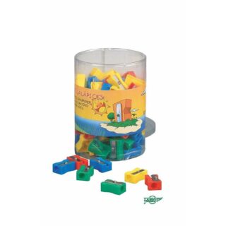 SACAPUNTAS DE PLÁSTICO PACK ESCOLAR (100 unidades)