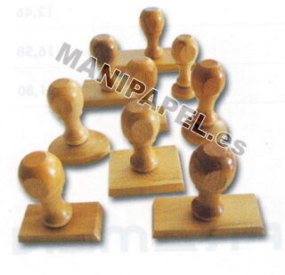 SELLOS MANUALES MONTURA DE MADERA