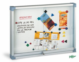 VITRINA PARA ANUNCIOS BLANCA
