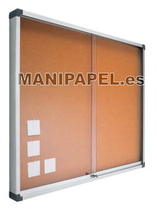 VITRINAS DE CORCHO CON PUERTAS CORREDERAS
